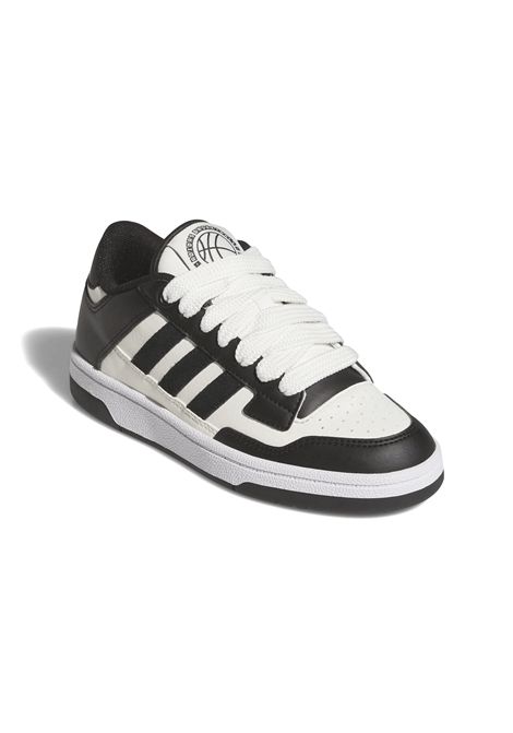 Adidas Rapid Court Shoes White Black Junior ADIDAS CORE | Sneakers | JR0166-